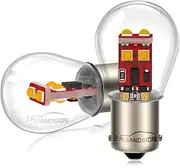 Ruiandsion 2pcs 1156 7506 P21W LED Bulb Amber BA15S 12V 3535 6SMD LED Chipsets Replacement for Turn Signal Lights,Non-polarity