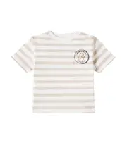 [Bonpoint] Bonpoint Baby Gaye striped cotton jersey T-shirt M 12 beige