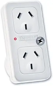 Sansai Vertical Powerpoint Double Surge Protector Adaptor/Outlet Spliter/AU