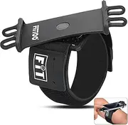 FITTOO Sports Phone Armband, 360° Rotation & Quick Release Adjustable Band for 4-6.8" Phones - Breathable Perforated Running Workout Arm Holder,Universal Compatible