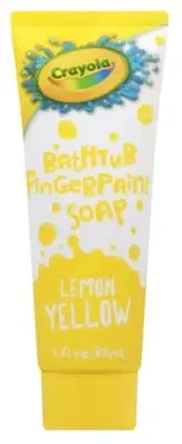Crayola Bathtub Finger Paint Soap, Lemon Yellow, 3 Fl. Oz. Tube