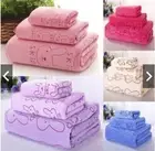 3in1 Cartoon Print Magic Bath Towel