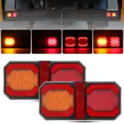 2x LED Tail Lights Stop Indicator Reverse Trailer Truck Ute Caravan Lamp 12V 24V