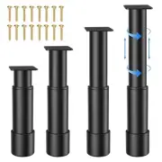 4 PCS Adjustable Furniture Legs 7.08-12.2 inch Metal Adjustable Desk Legs Bed...
