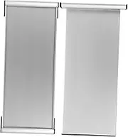 Yardenfun Set of 2 Aluminum Name Plate Holders Wall-mounted Door Sign Holders 12x28 Double-sided Tape Office Accessory for Desk Wall Dec