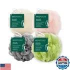 EcoTools Delicate EcoPouf 4 Pack, Loofah Sponge for Bath and Shower, Recycled
