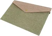 jojofuny Document Organizer 23.5 x 16cm Felt Army Green Office Storage Document Holder Bag