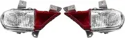 Rear Tail Lights 1Pair Brake Tail Light Rear Fog Lamp for Mitsubishi for Pajero for Montero for Sport 2008 Parking Lamp Warning Lights Rear Light Assemblies