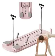 Pilates Board | Pilates Reformer Device for Home | Foldable Pilates Reformer, Car Rebound Abdominal Roller for Home Training