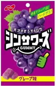 NOBEL Shin Sours Gummy Grape Flavor 50g Gummy Japanese Candy dagashi