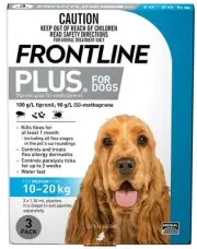 Frontline Plus Medium Dog 3pk - 10kg-20kg