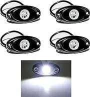 YONEDA Rock Lights for Trucks(4 Pods White)