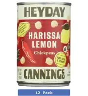 ✨Harissa Lemon Chickpeas 15 Oz (Pack of 12) 4 Flavor Options