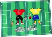 Totority Set Interactive Miniature Tabletop Football Game for Portable Fun Soccer Match Set for Family Bonding and Creative Play Multiple Game Scenarios for All Ages