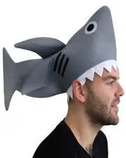 Grey Shark Costume Hat