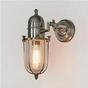 Chapel Outdoor Wall Light in Antique Silver or Antique Brass