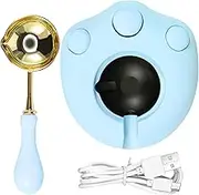 Wax Seal Warmer USB Powered Wax Seal Stamp Melter Easy to Use Wax Seal Melter Compact Wax Stamp Warmer Fast Heat Conduction Wax Seal Melting Tool with Wax Seal Spoon for Melting Wax Seal Beads (Blue)