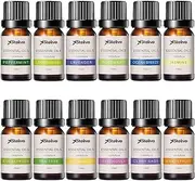 Stelive 12 Pack Essential Oils Set, 100 Percent Natural Essential Oils, 10ml Essential Oils for Diffuser, Aromatherapy Oils Gift Set (Peppermint, Lemongrass, Lavender, Rosemary, Tea Tree, Jasmine...)