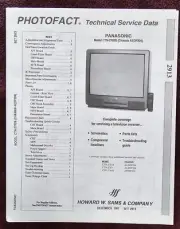 Sams Photofact 2913 Service Manual for Panasonic CTN-2762S, CTN-2761S, CTN-2763
