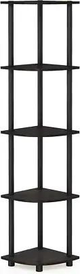 Turn-N-Tube 5 Tier Corner Display Rack Multipurpose Shelving Unit, 1-Pack, Espre