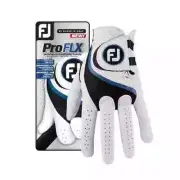 NEW! 4X Footjoy FJ Pro FLX Men's Right Golf Glove Pearl/Black/Blue Small 4 Packs