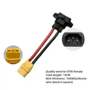 Male Female XT60/XT90 to C14 3Pin Power Socket XT60 XT90 Battery Car Charging Wi