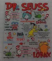 DTF Print Seuss Thing 1 Thing 2 Bows Cat Hat Green Ready to heat press transfer