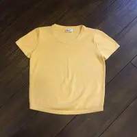 在飛比找Yahoo!奇摩拍賣優惠-UNIQLO 黃色短袖綿衫