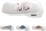 Digital Pet Scale, Small Animal Weight Scale, Portable Electronic Weighing Scale with LCD Display(Max. 33 lbs), Multifunction Kitchen Scale for Food/Puppy/Kitten/Lizard/Hamster/Tortoise/Whelping