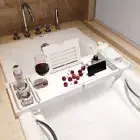 Expandable Bathtub Caddy Tray Bath Table Over Tub Holder TK