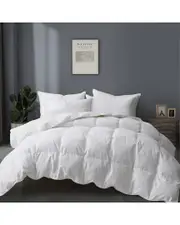 Unikome 360 Thread Count Medium Warmth White Goose Feather Down Comforter Duvet Insert