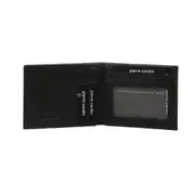 Pierre Cardin Mens Genuine Italian Soft RFID Bifold Slim Wallet - Black