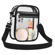 Clear Purse Stadium Clear Messenger Bag Stadium Approved for Men Mini Black