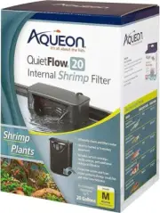 Aqueon QuietFlow Internal Shrimp Filter, For Up To 20 Gallon Tanks
