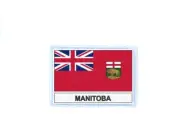 Patch badge iron on glue flag country canada manitoba