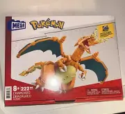 MATTEL MEGA CONSTRUX Pokemon CHARIZARD with POKE BALL PIN 222 PCS