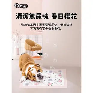 【台灣現貨火速寄出】Cocoyo狗狗尿墊 訓練 尿布 春日櫻花 加厚 消臭 寵物尿片 泰迪 尿不濕墊