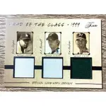 ［老卡］［限量99］［2005 FLEER MLB］GAGNE, BURNETT, HUDSON 三球衣限量卡