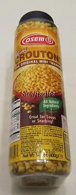 OSEM / GEFEN Mini Croutons - 14.1oz 400g Kosher Soup Mandel - Fresh Ships Fast