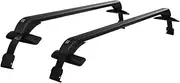 Giantz Car Roof Rack, 90cm Length Universal Roofs Racks Pod Box Storage Basket Container Cross Bars Cars Accessories Transporting Storages, Clamps Adjustable Lockable 45kg Aluminium Black
