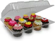 LBH9222 Clear Hinged Cupcake or Muffin Container 100 per Case