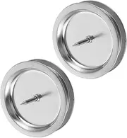 KOCKSHION 2pcs Stainless Steel Moxa Roll Holder with Detachable Base Tray Compact Moxa Stick Storage Rack for Easy Cleaning and Stable Use Desktop