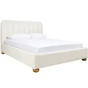 [Sleeping Giant] Maeve Boucle Bed Frame Ivory