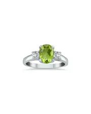 Gem Spark 14K 1.58 ct. tw. Diamond & Peridot Ring