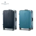 【REGATTA CLUB】水流護角29吋鋁框行李箱-雅痞黑/海洋藍 旅行箱 旅遊 商務