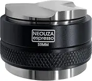 NEOUZA 53mm Coffee Distributor & Tamper 2-in-1, Compatible with Breville 54mm Portafilter (Barista Express/Pro/Bambino Plus), 304 Stainless Steel Adjustable Depth Dual Head Espresso Tool for Barista