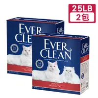 在飛比找PChome24h購物優惠-藍鑽 EVER CLEAN-低過敏抗菌結塊貓砂（紅標）25L