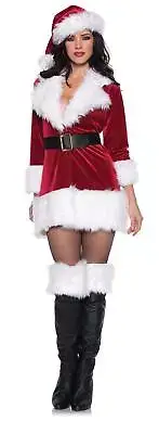 Secret Santa Miss Clause Sexy Woman's Costume Small 4-6
