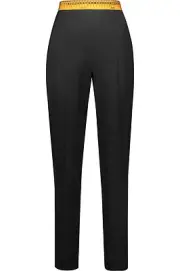 $850 MSRP Moschino Couture Jeremy Scott Measure Tape Pleated Wool Tapered Pants