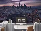 3D City Stadium Sky Self-adhesive Removeable Wallpaper Wall Mural